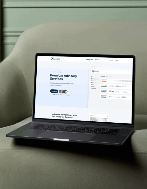 website redesign - MacBook taxolution 1