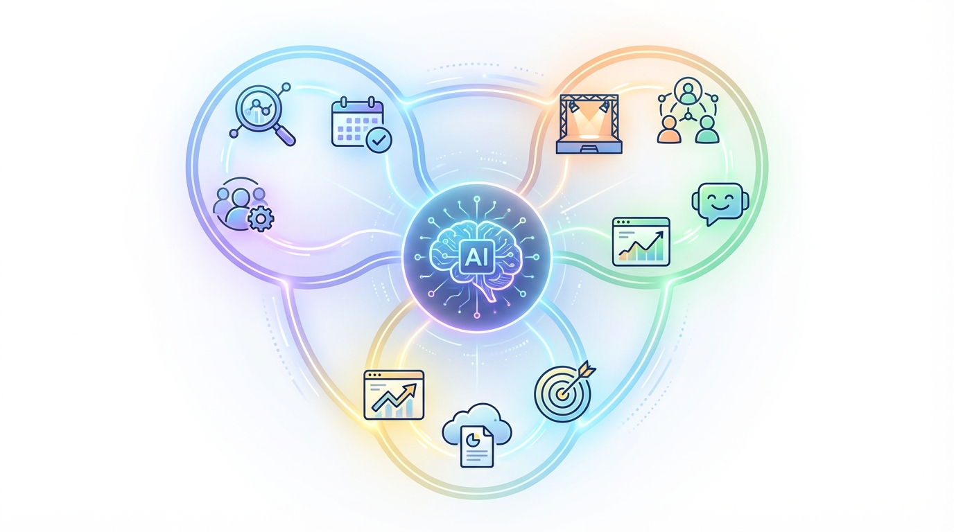 AI event management voor evenementenbureaus: hoe kunstmatige intelligentie eventorganisatie transformeert