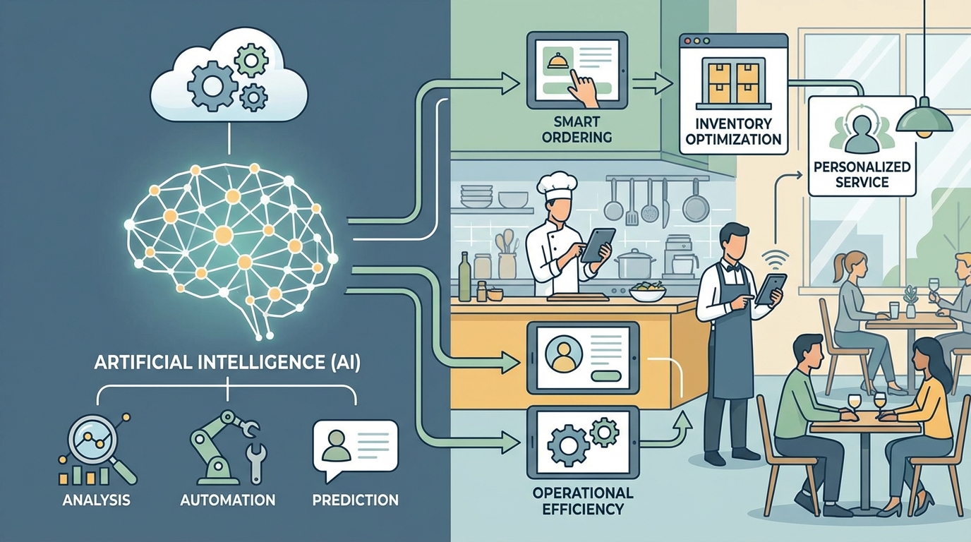 AI in de horeca: hoe restaurants en cafes slimmer werken met kunstmatige intelligentie