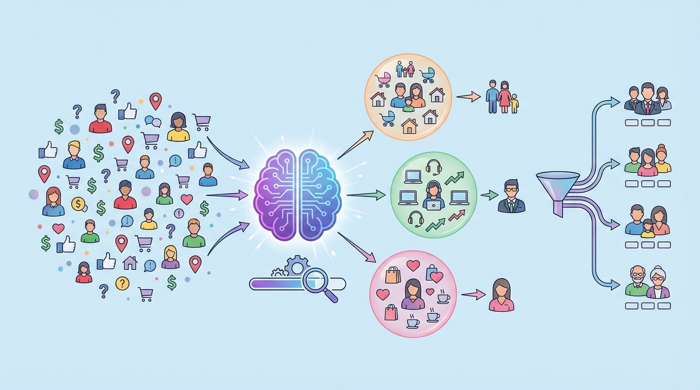 AI klantsegmentatie: zo verdeel je je klanten slimmer met kunstmatige intelligentie