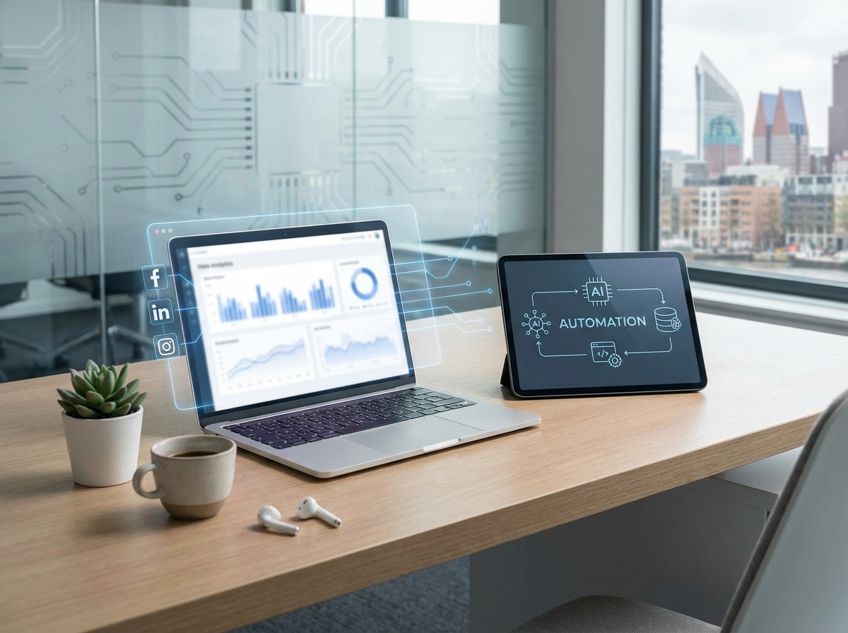 AI voor social media management: zo automatiseer je je kanalen slim