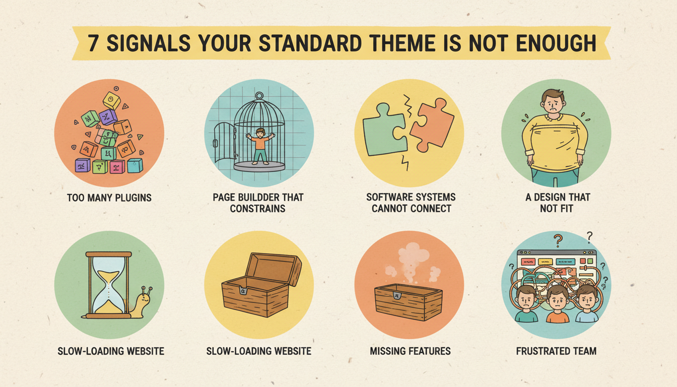 Signalen dat je standaardthema niet volstaat - wordpress maatwerk