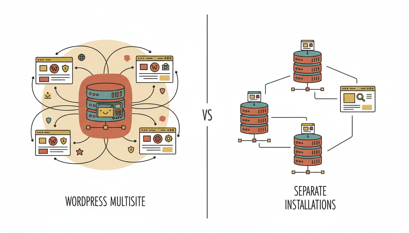 Multisite vs losse WordPress installaties - wordpress multisite