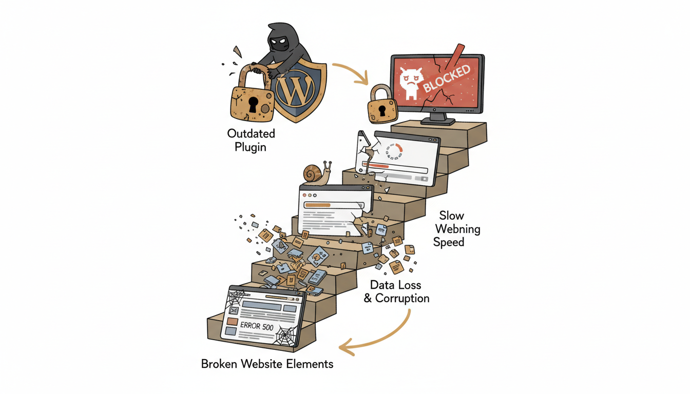 Gevolgen van geen WordPress onderhoud