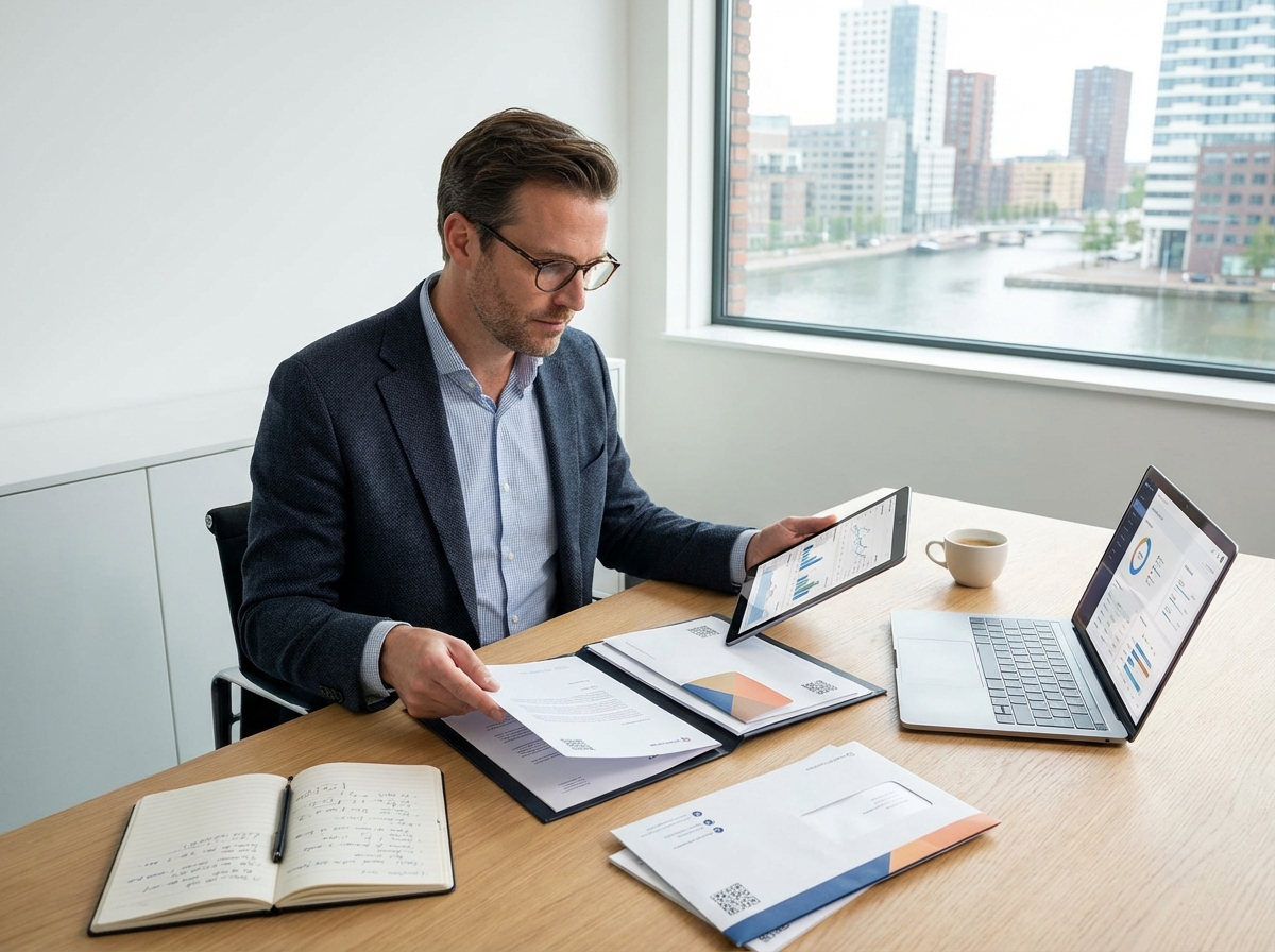 Marketing automation campagne: gepersonaliseerde brieven met QR-codes en AI-rapporten