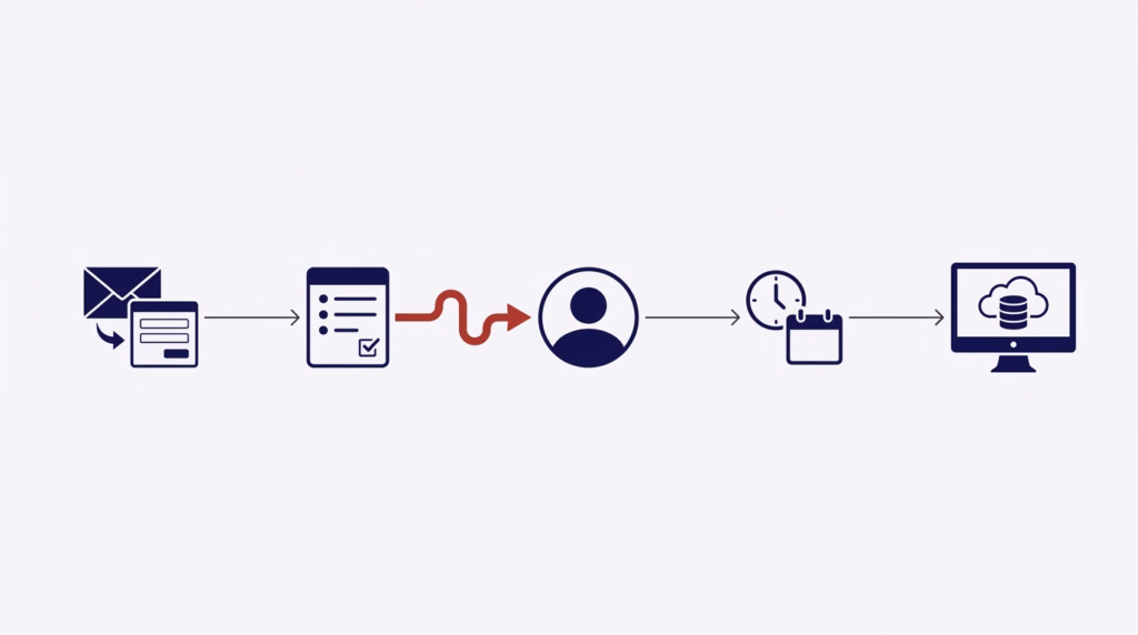 Bedrijfsprocessen automatiseren begint met een procesbeschrijving: trigger, taak, eigenaar, moment en systeem, met één geautomatiseerde overdracht